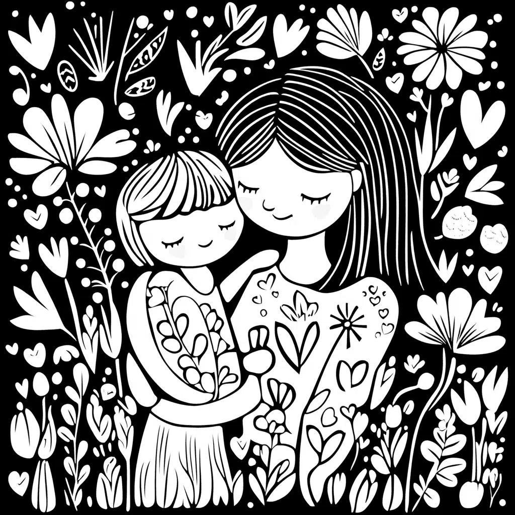 ใบงานระบายสีวันแม่แห่งชาติ 2567