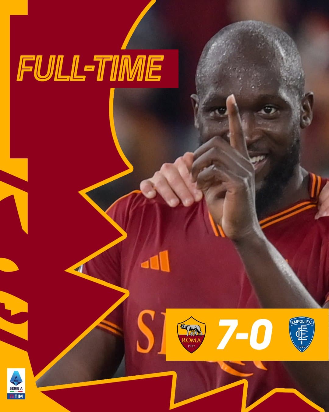 ผลบอลเมื่อคืนนี้ กัลโช่ เซเรียอา โรม่า เอ็มโปลี