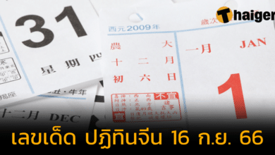 แจกเลขเด็ด เลขปฏิทินจีน แนวทางหวย พร้อมร่ำรวย งวด 16 ก.ย. 66