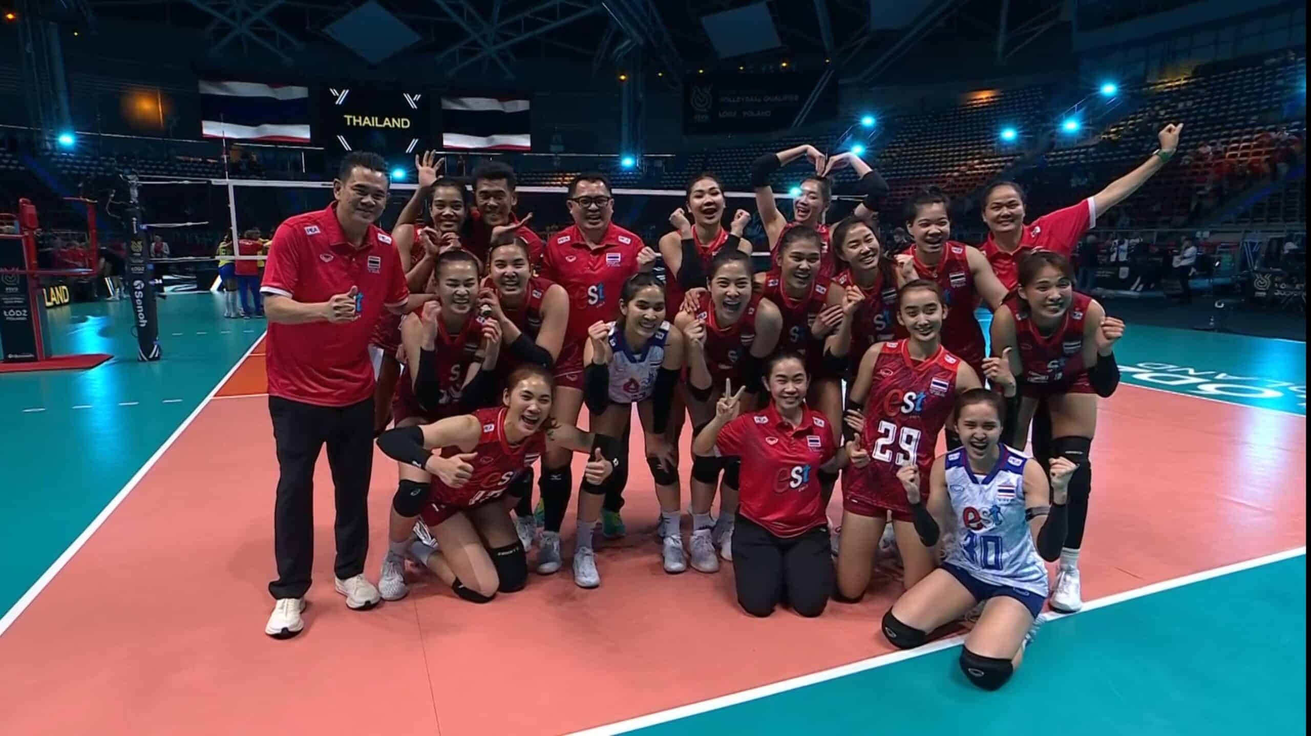 อันดับโลกวอลเลย์บอลหญิงไทยชนะโคลอมเบีย