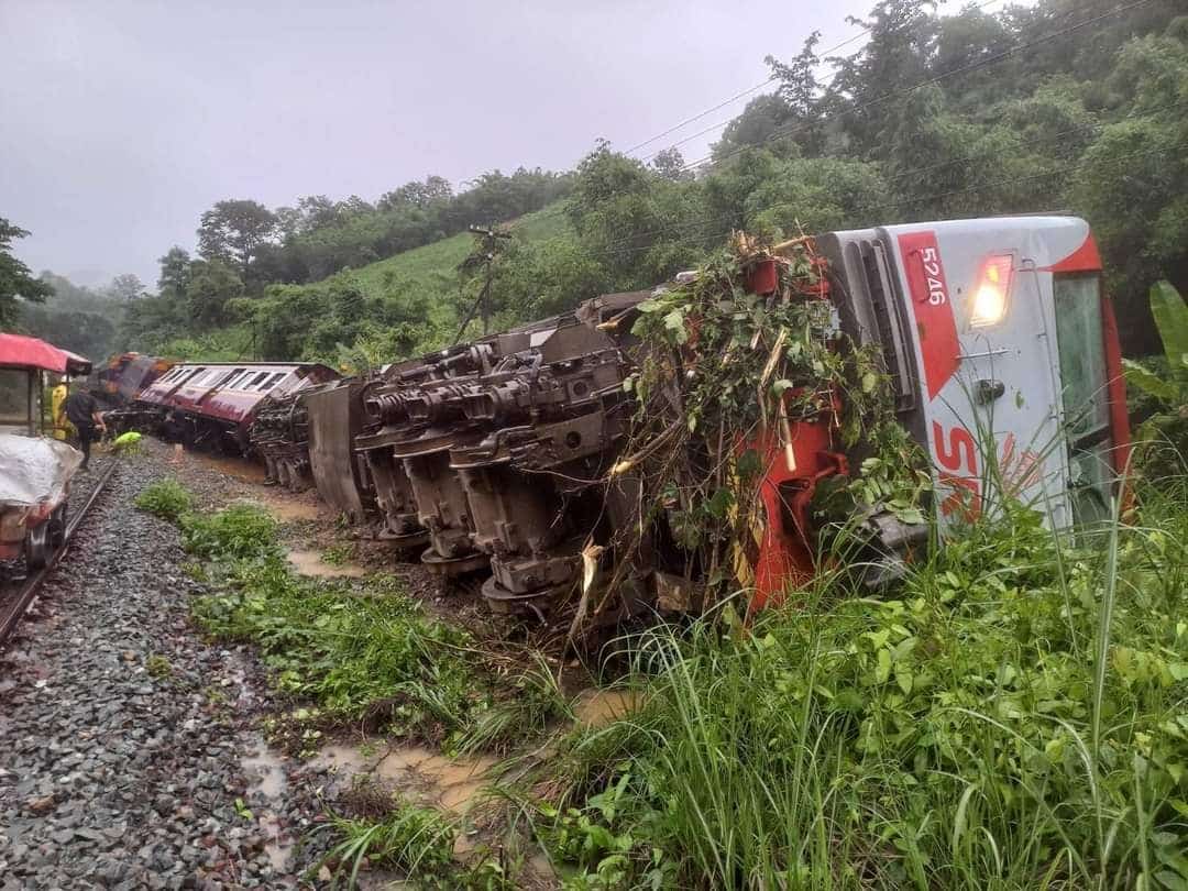 รถไฟกรุงเทพ เชียงใหม่ ตกราง