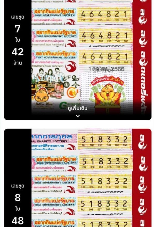 สุนารี ลอตเตอรี่ 1 ตค 2023