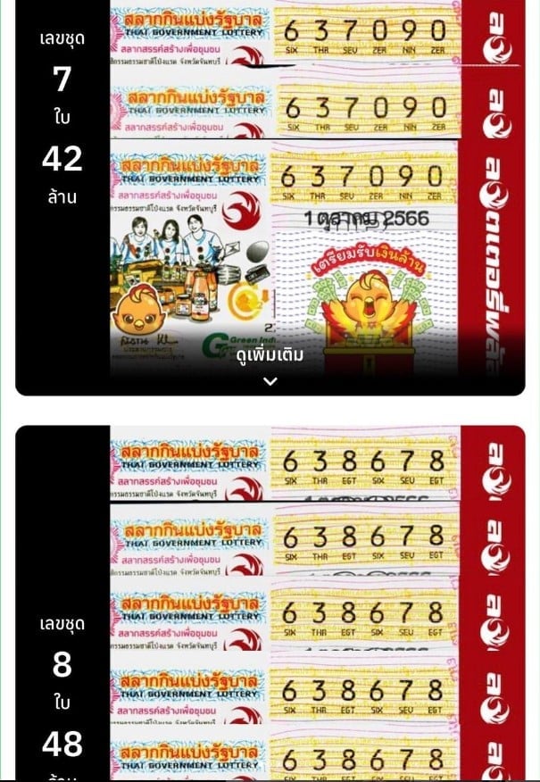สุนารี ลอตเตอรี่ 1 ตค 66