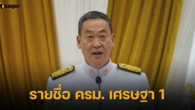 รายชื่อ ครม. เศรษฐา 1