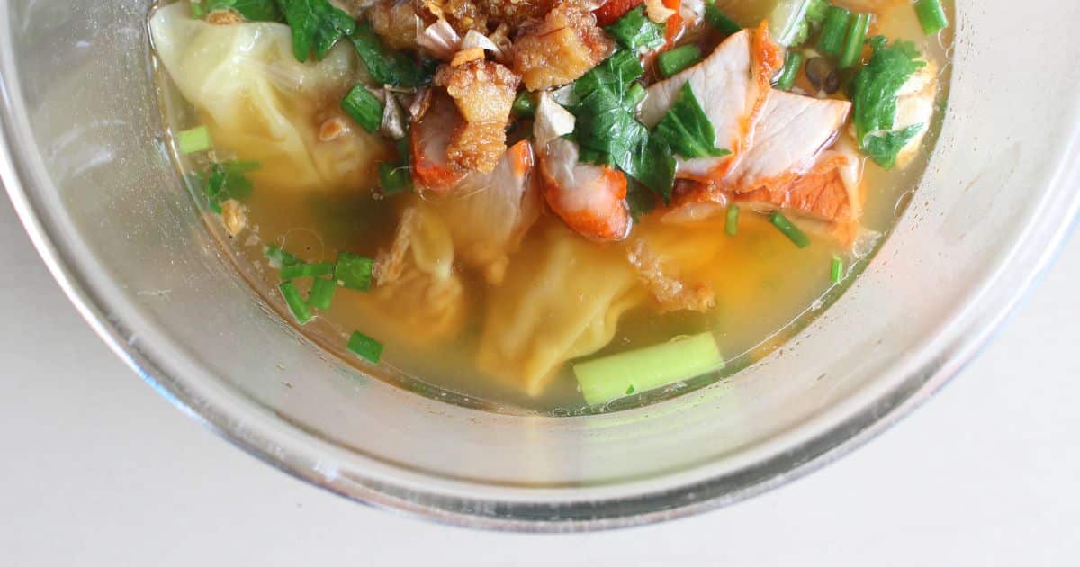 เกี๊ยวน้ำอกไก่ เมนูลดน้ำหนัก