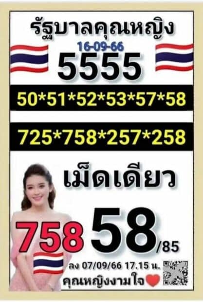 คุณหญิงงามใจ เลขเด็ด 16 กันยายน 2363