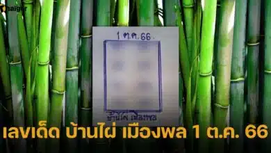 เลขเด็ด บ้านไผ่ เมืองพล 1 ต.ค. 66