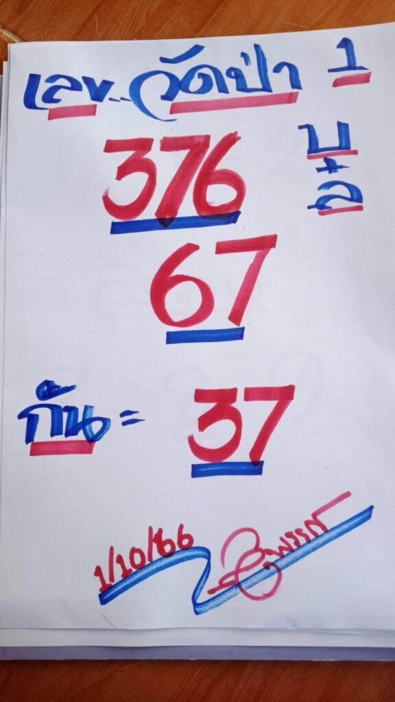 เลขเด็ด วัดป่า 1 10 66