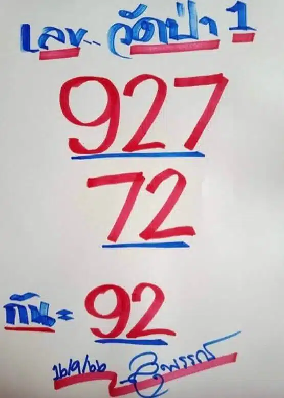 เลขเด็ด วัดป่า 16 9 66