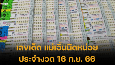 แม่เอิ้นนิดหน่อย วิเคราะห์เลขเด็ด ประจำงวดที่ 16 กันยายน 2566 อยากรวยต้องดู