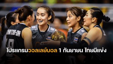 โปรแกรมวอลเลย์บอลหญิงชิงแชมป์เอเชีย 2023 วันนี้ 1 กันยายน 2566