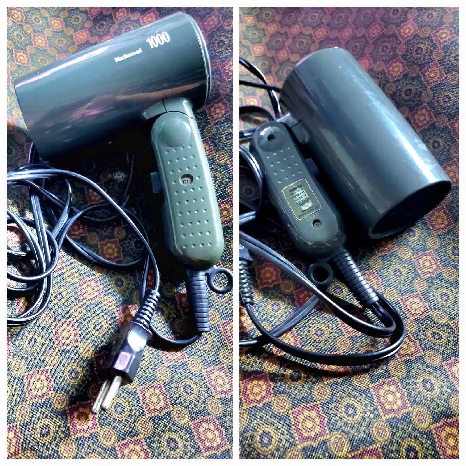 ไดร์เป่าผม National สีเทาเข้ม