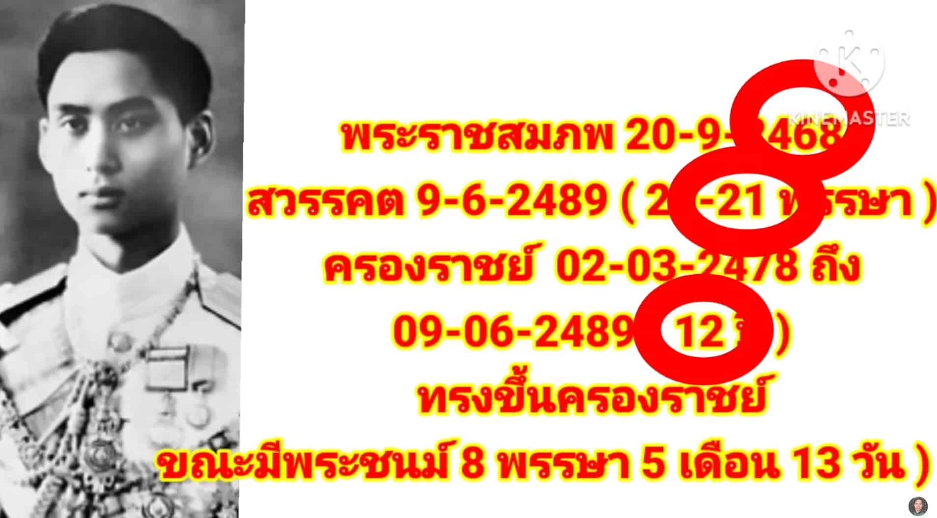 เลขนำโชค พระราม 8