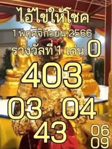 เลขเด็ด ไอไข่นำโชค 1 11 66 ตั๋ว 1