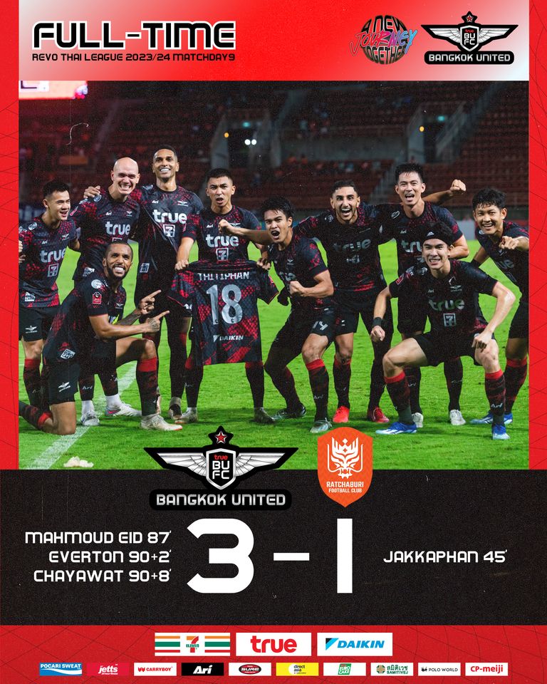 ผลบอลล่าสุด ไทยลีก แบงค็อก ราชบุรี