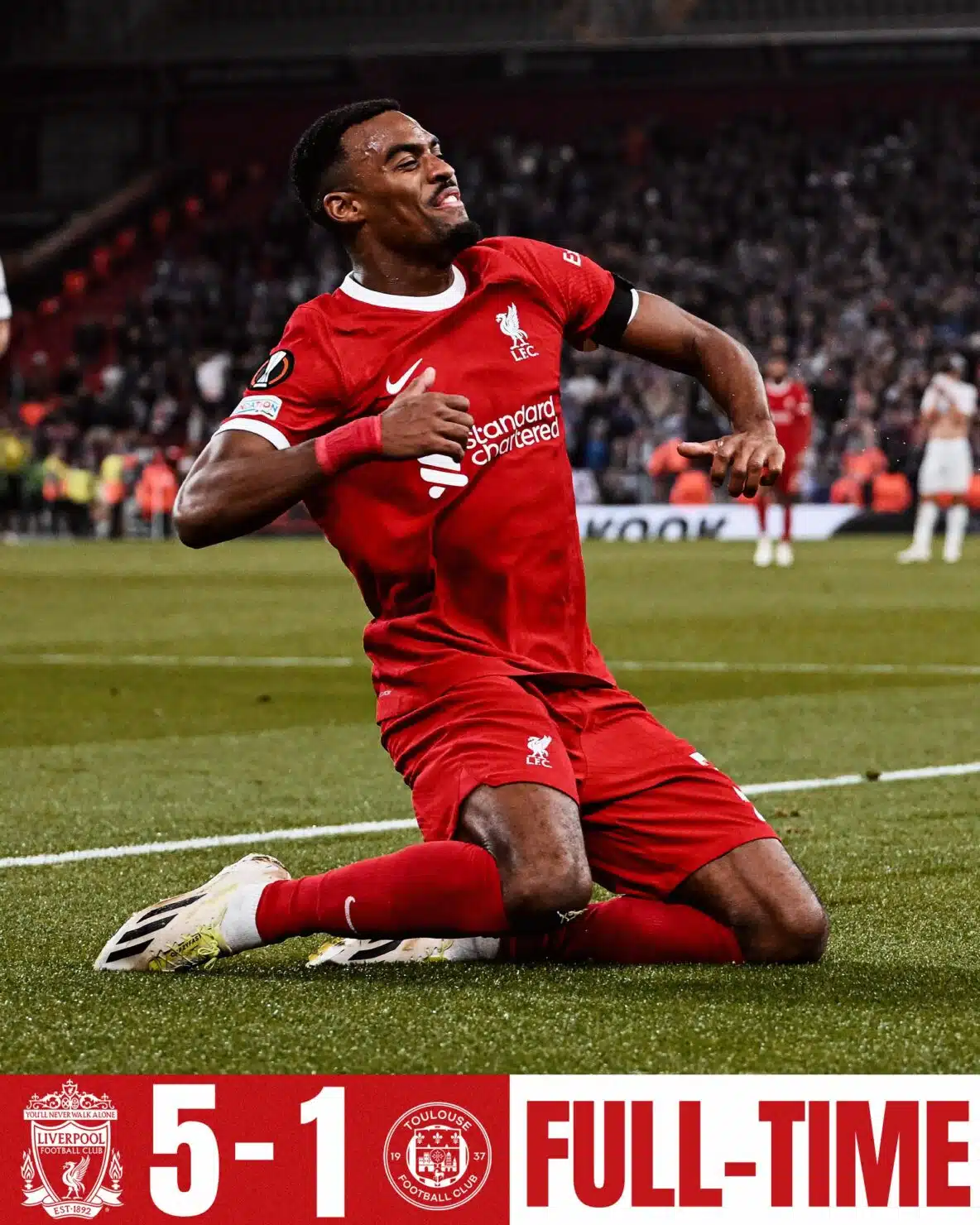 ผลบอลเมื่อคืนนี้ ยูโรป้า ลีก ลิเวอร์พูล ตูลูส