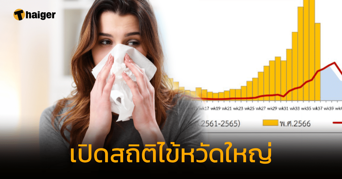 เปิดสถิติไข้หวัดใหญ่ ในประเทศไทย ยอดพุ่งสูงเกือบสองแสนราย เฉพาะเคสที่ตรวจเชื้อ