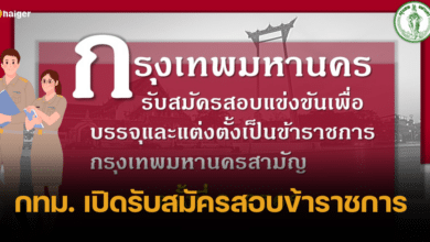 กทม. เปิดรับสมัครสอบแต่งตั้งบรรจุข้าราชการ เริ่ม 17 - 31 ต.ค. 66 นี้