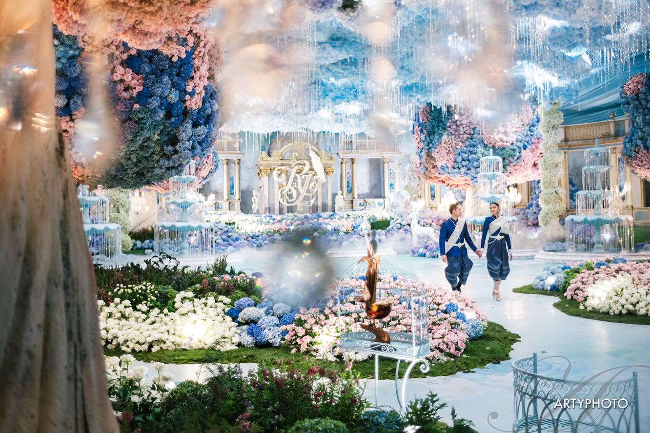 งานแต่งเศรษฐีกัมพูชา สวนดอกไม้