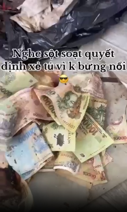 ธนบัตรหลายราคาถูกซ่อนจนเปื่อย แต่ยังมีสภาพใช้งานได้