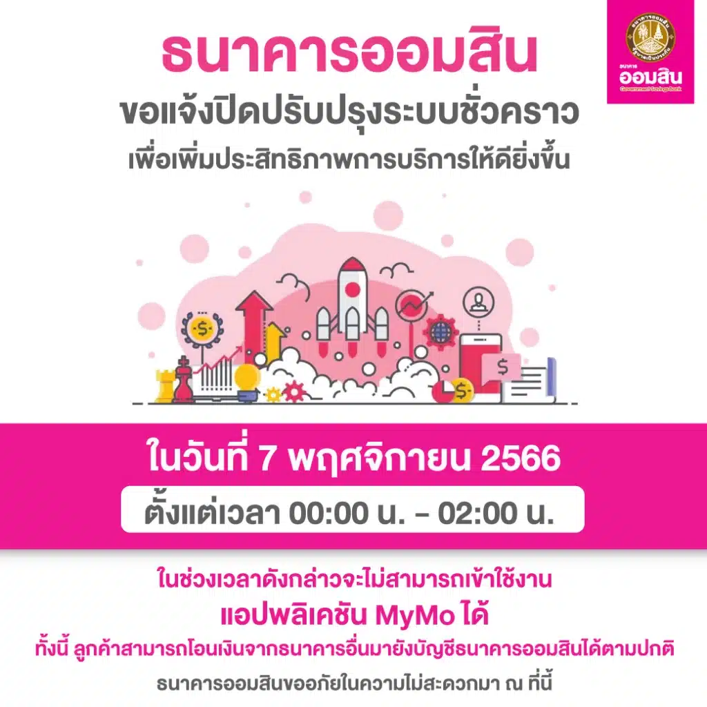 ธนาคารออมสิน ปรับปรุงระบบ