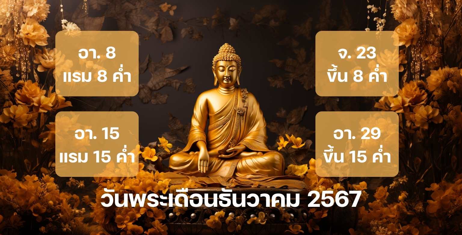 วันพระเดือนธันวาคม 2567