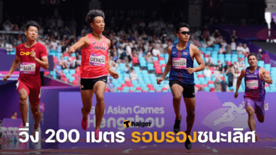 ถ่ายทอดสด วิ่ง 200 เมตร รอบรองชนะเลิศ เอเชียนเกมส์ 2023
