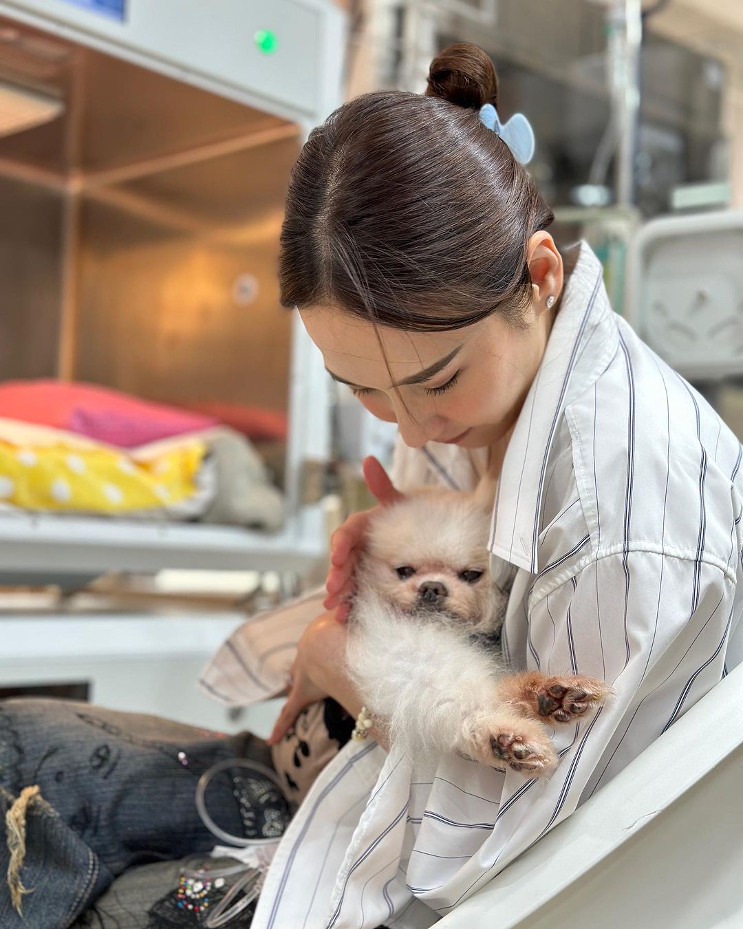 อั้ม พัชรา ให้กำลังใจน้องสตางค์