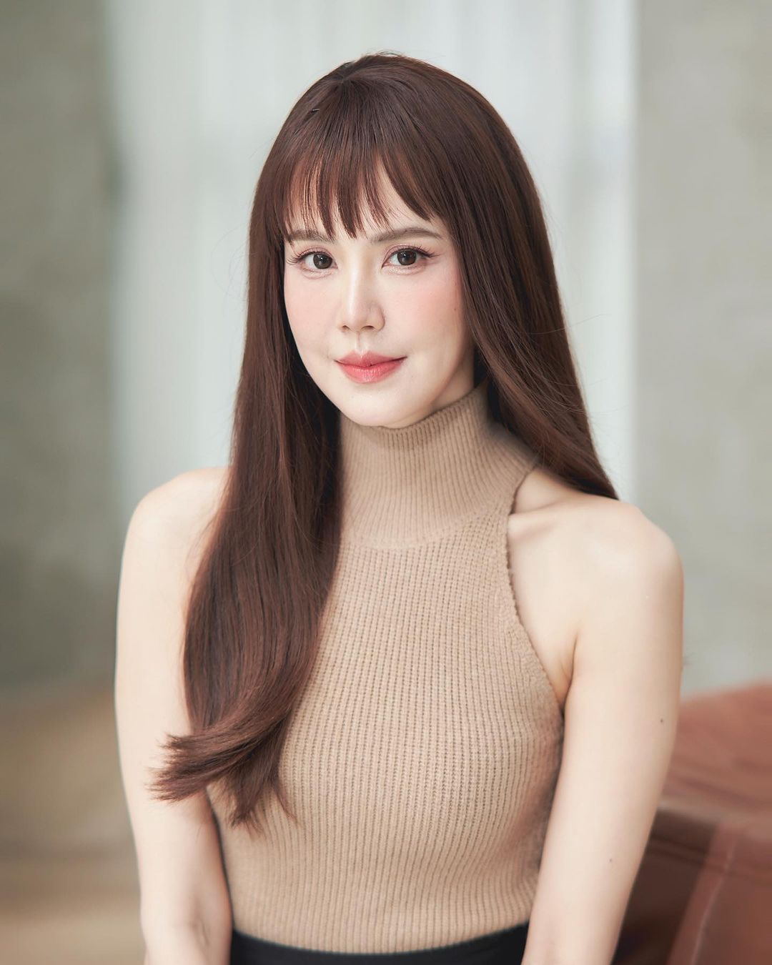 เจี๊ยบ พิจิตตรา ตัดผมหน้าม้า