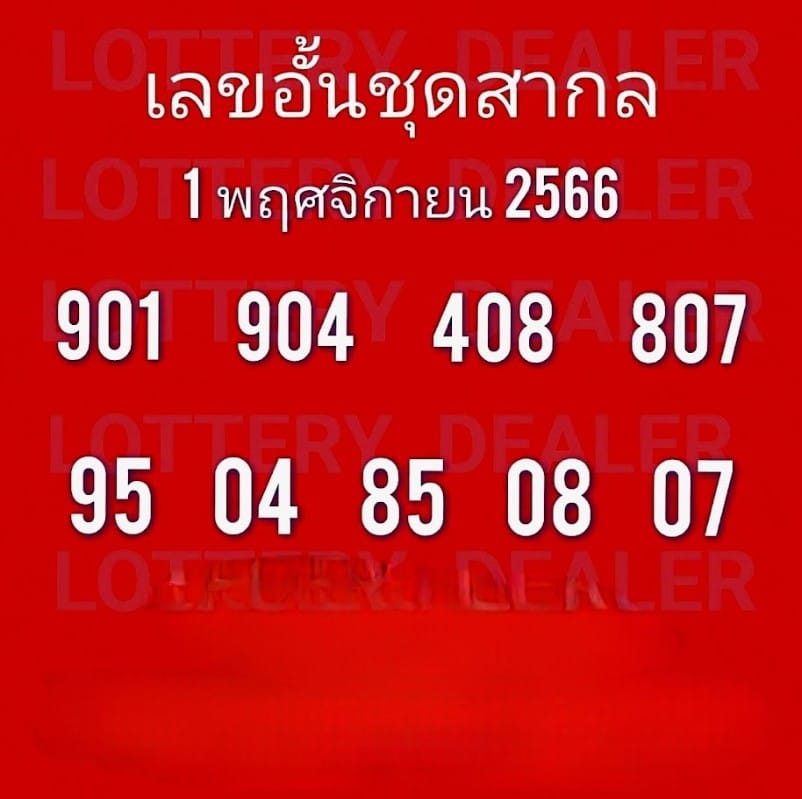 เลขอั้น เจ้ามือไม่รับงวดนี้ 1 11 66 วันที่ 1 พฤศจิกายน 2566