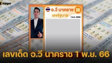 เลขเด็ด อ.วี นาคราช 1 พ.ย. 66