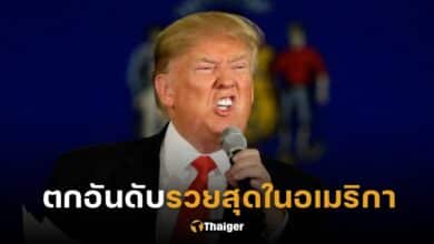 'โดนัลด์ ทรัมป์' ชวดอันดับมหาเศรษฐีรวยที่สุดในอเมริกา