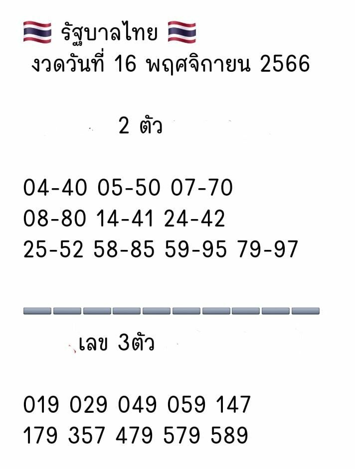 16 11 66 เลขอั้น