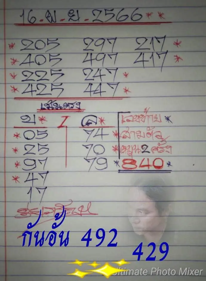 เลขเด็ด ทุยภารัญ 16 11 66