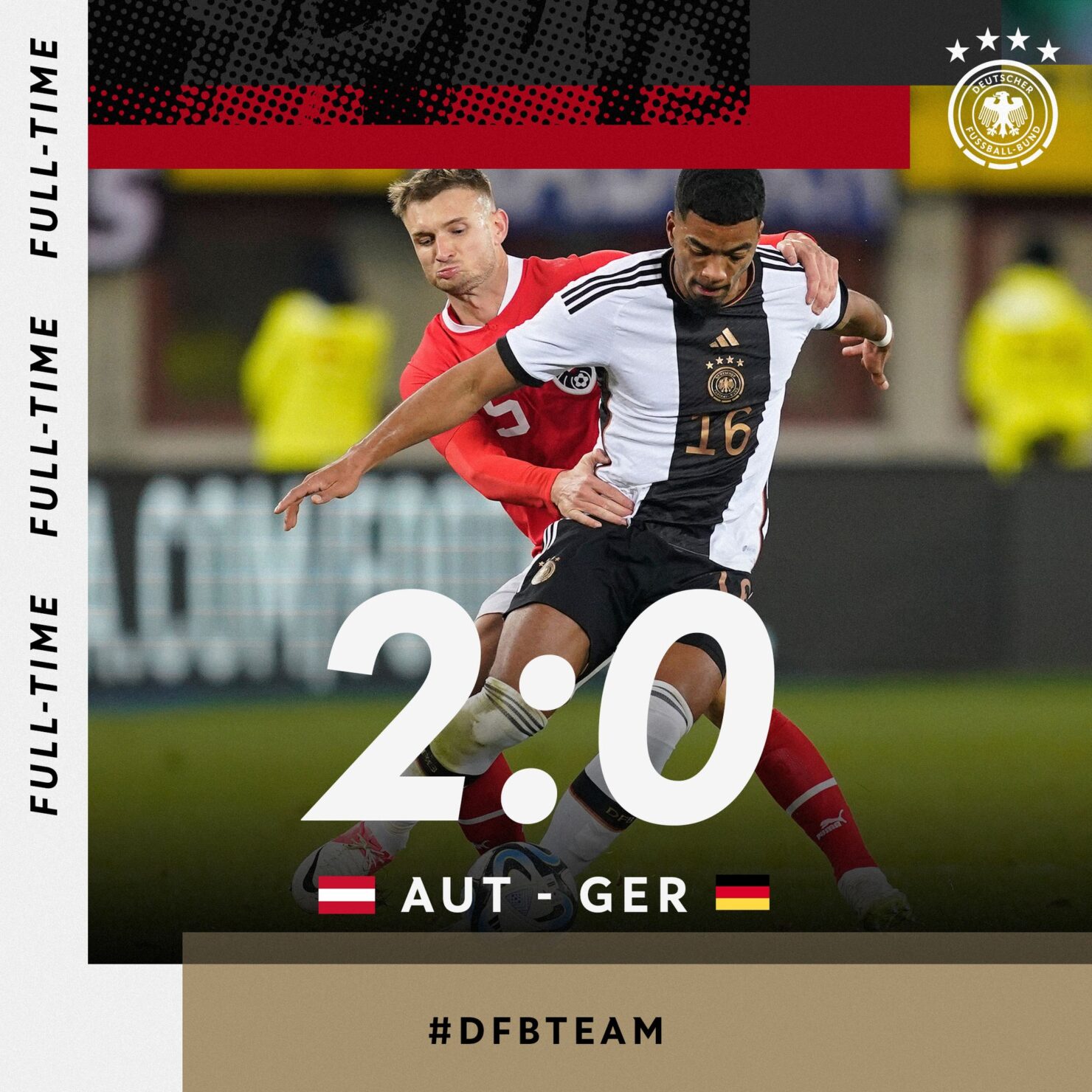 ผลบอลเมื่อคืนนี้ ฟุตบอลอุ่นเครื่อง ทีมชาติ ออสเตรีย เยอรมนี