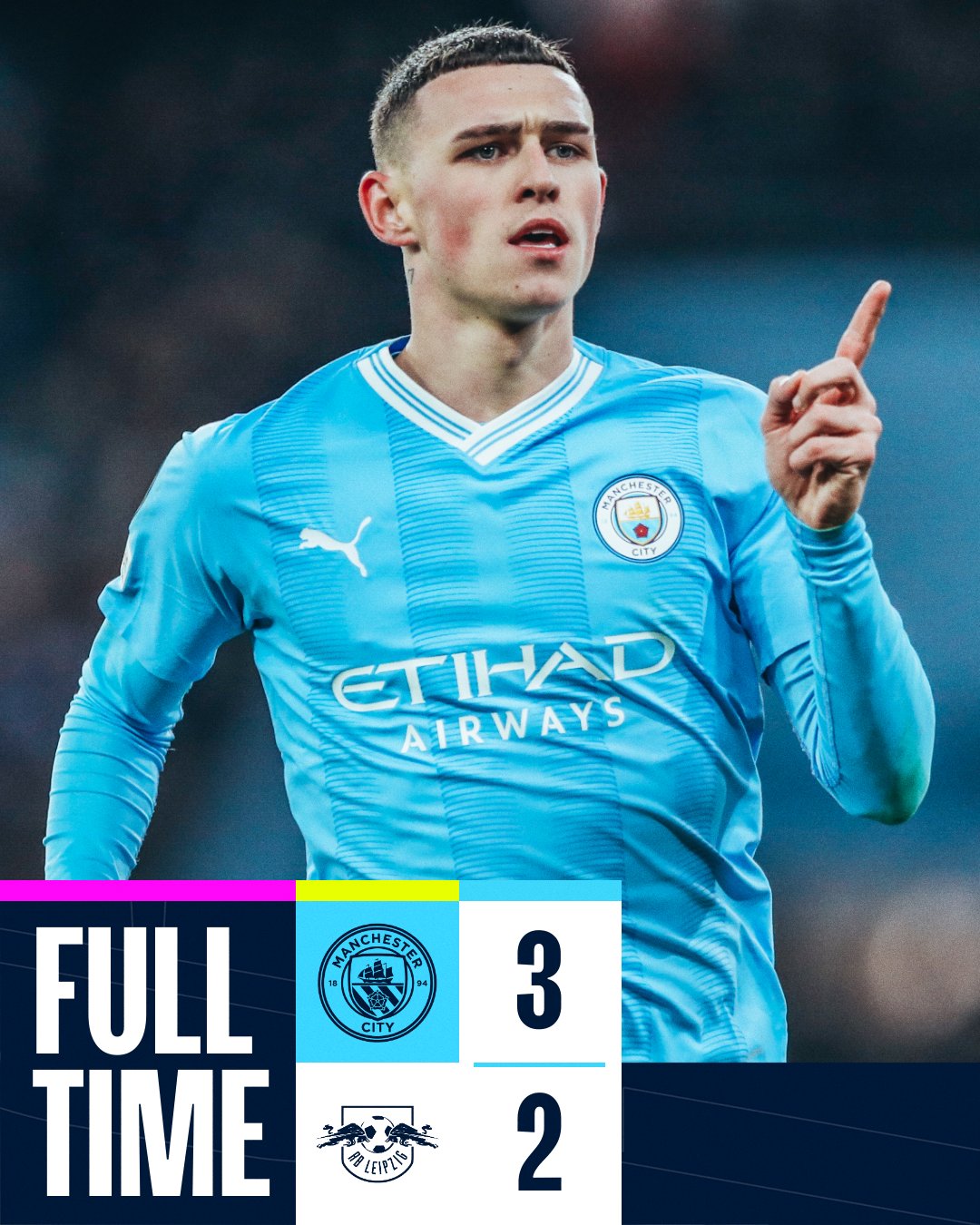 ผลบอลเมื่อคืนนี้ ยูฟ่า แชมเปี้ยนส์ลีก แมนซิตี้ ไลป์ซิก