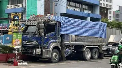 รถบรรทุกตกท่อ สุขุมวิท 64
