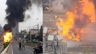 รถบรรทุกแก๊สระเบิด ถนนพระราม 3