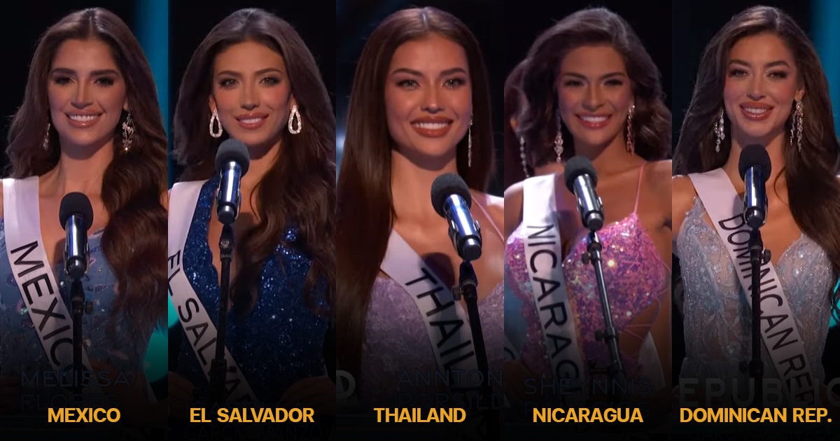 คะแนน TOP5 รอบพรีลิมมินารี Miss Universe 2023