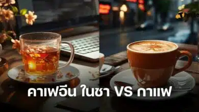 คาเฟอีน ในชา VS กาแฟ