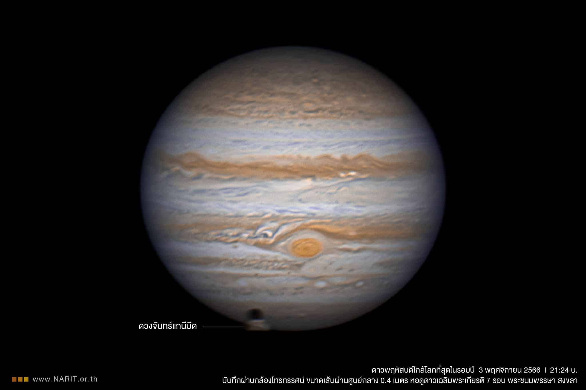 ดาวพฤหัสใกล้โลก