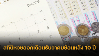 ทำสถิติหวยออก เดือนธันวาคมย้อนหลัง 10 ปี เช็คเลขเด็ดออกบ่อย