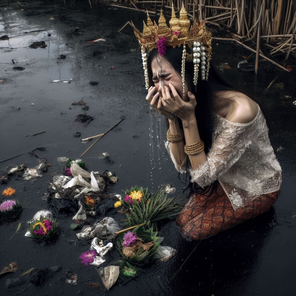 พระแม่คงคา วันลอยกระทง AI