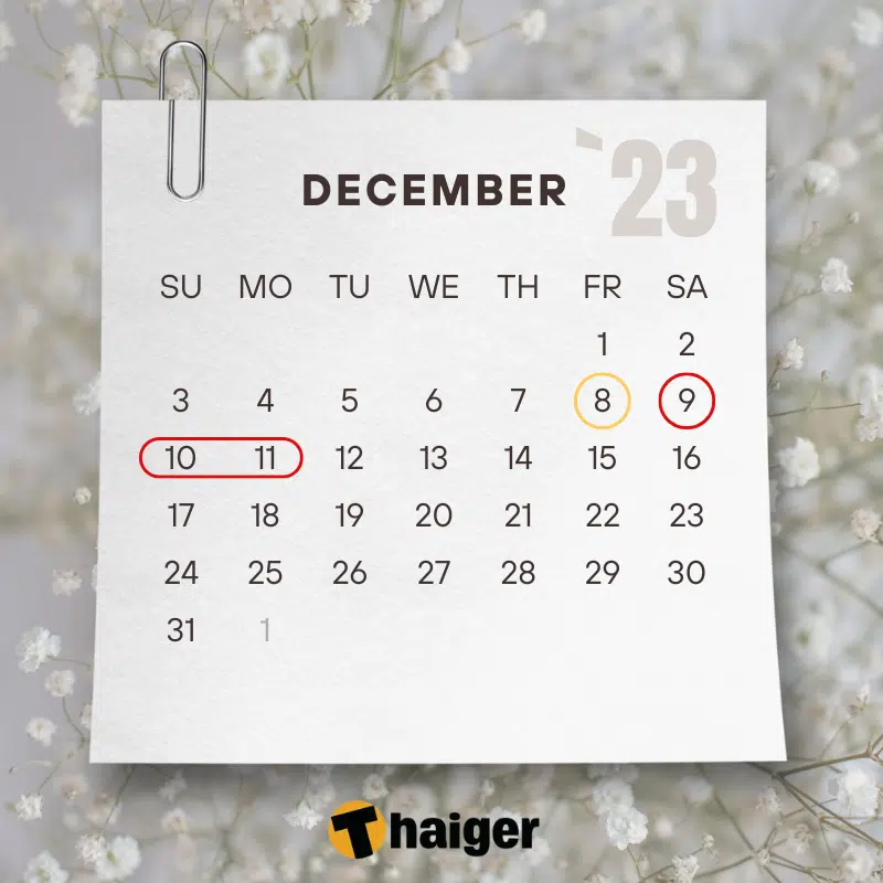 วันหยุดเดือนธันวาคม 2566 วันหยุดยาวช่วงวันพ่อแห่งชาติ (1)