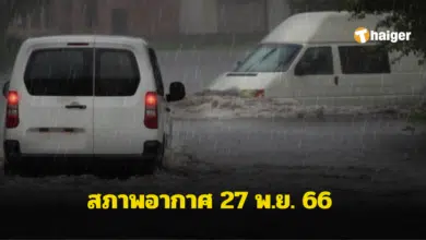สภาพอากาศวันจันทร์ที่ 27 พ.ย. 66