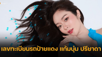 เลขทะเบียนรถป้ายแดง แก้มบุ๋ม ปรียาดา ส่องเตรียมซื้อเลขเด็ด งวด 1 ธ.ค. 66