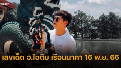 เลขเด็ด อ.ไอติม เรือนนาคา งวด 16 พ.ย. 66 เตรียมรับโชคจากเลขธูป