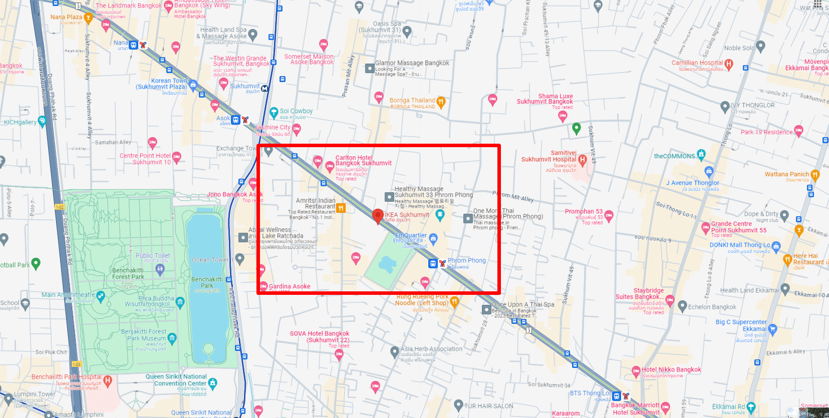 แผนที่อิเกียสุขุมวิท 2566