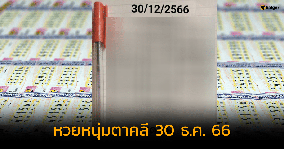 โค้งสุดท้าย หวยหนุ่มตาคลี งวด 30 12 66 เลขเด็ดสามตัว แจกจุก ๆ รวยรับปีใหม่ | Thaiger ข่าวไทย