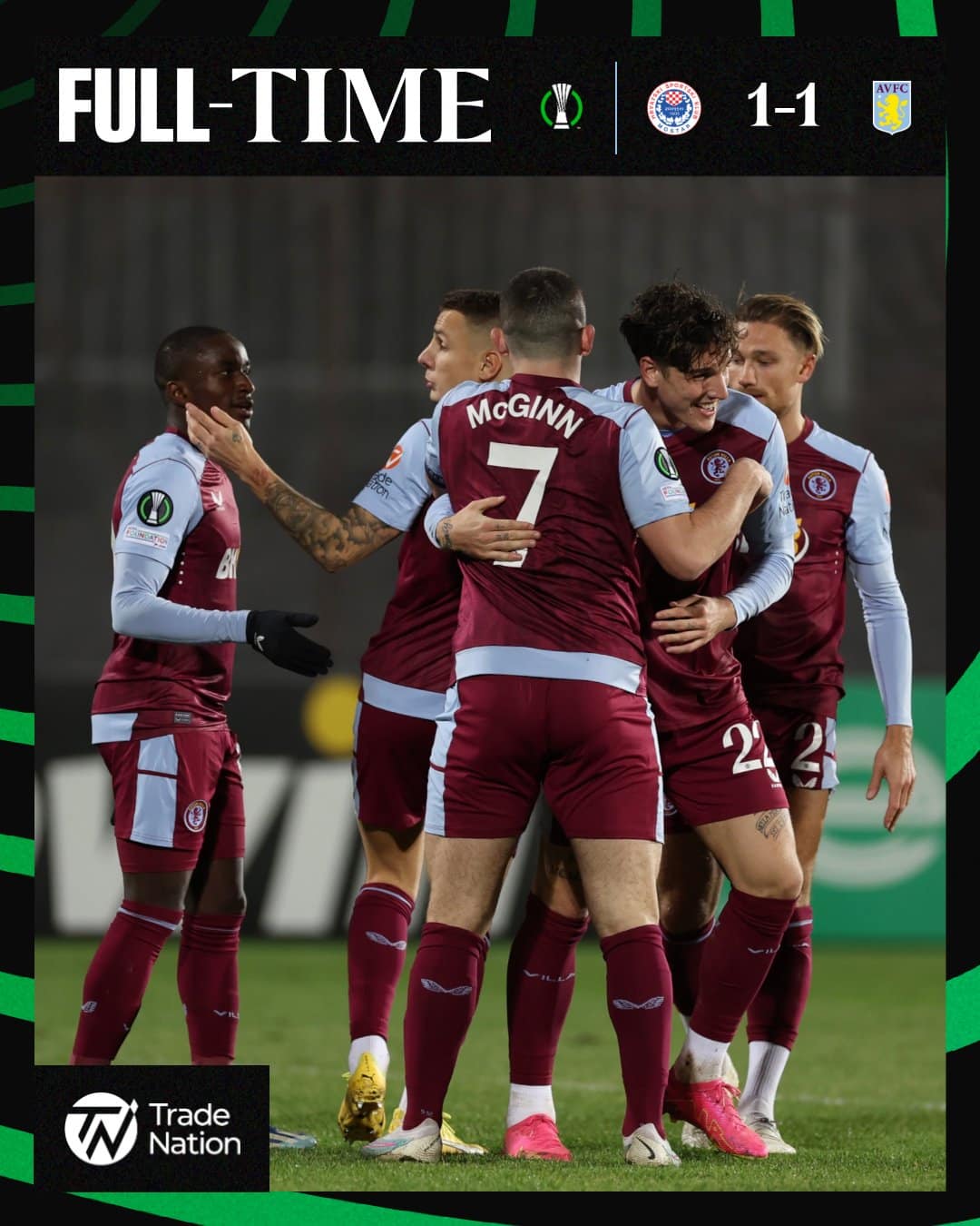 ผลบอลเมื่อคืนนี้ คอนเฟอเรนซ์ ลีก ซรินจ์สกี้ วิลล่า